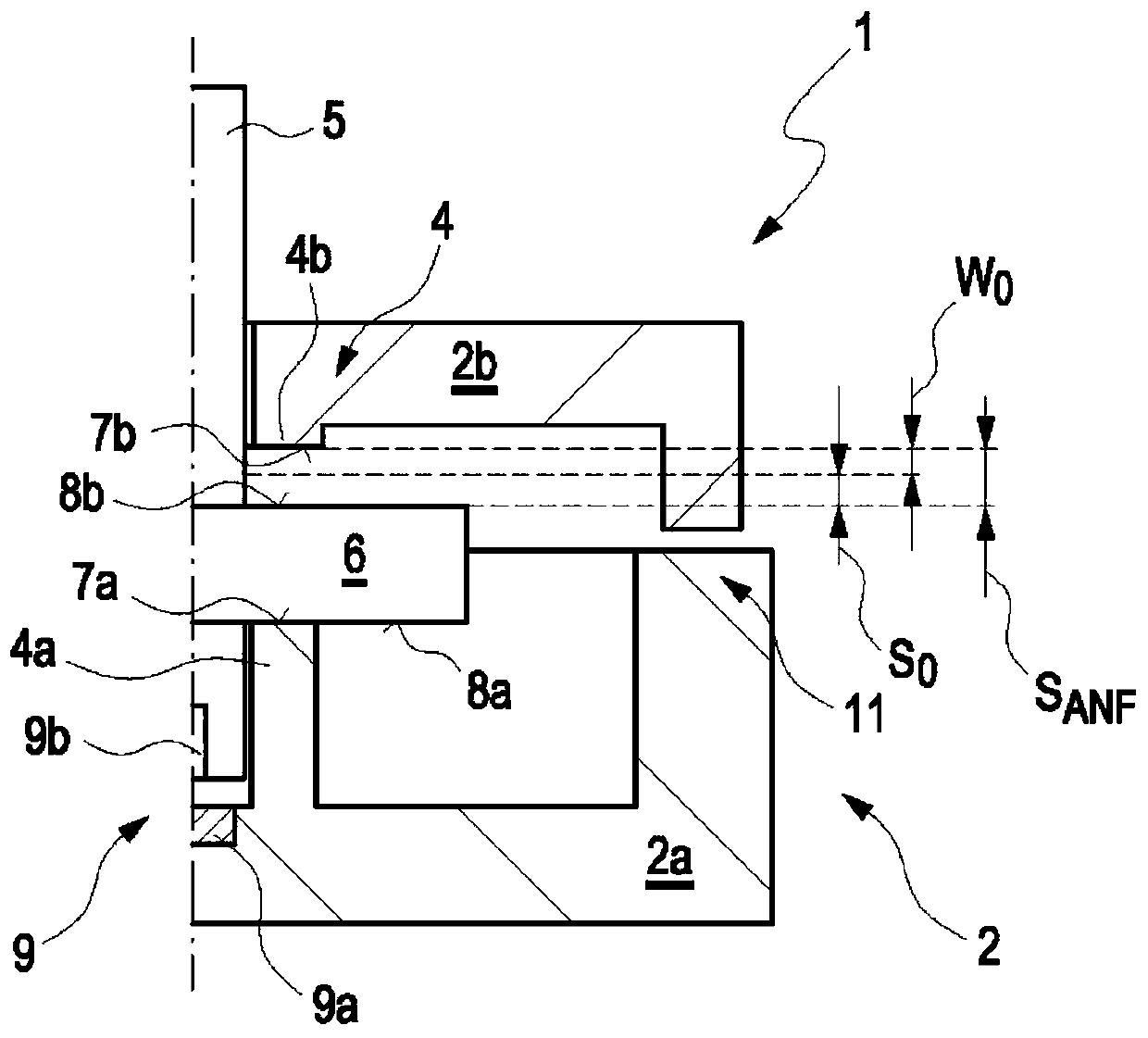 Positioning device and a method for producing the positioning device