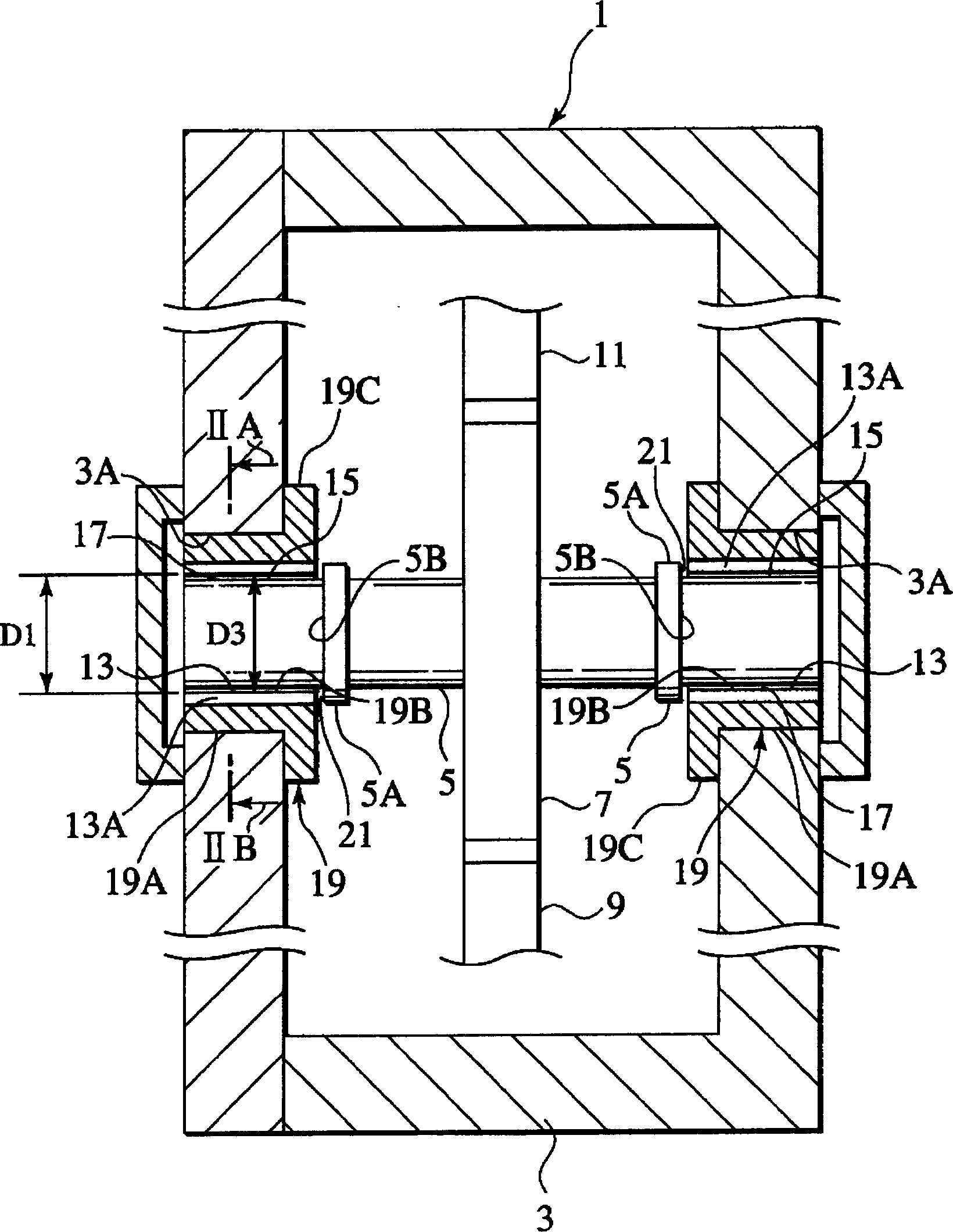 Rotating member, housing, bearing, gearbox, rotating machine, shaft structure, and surface treatment method