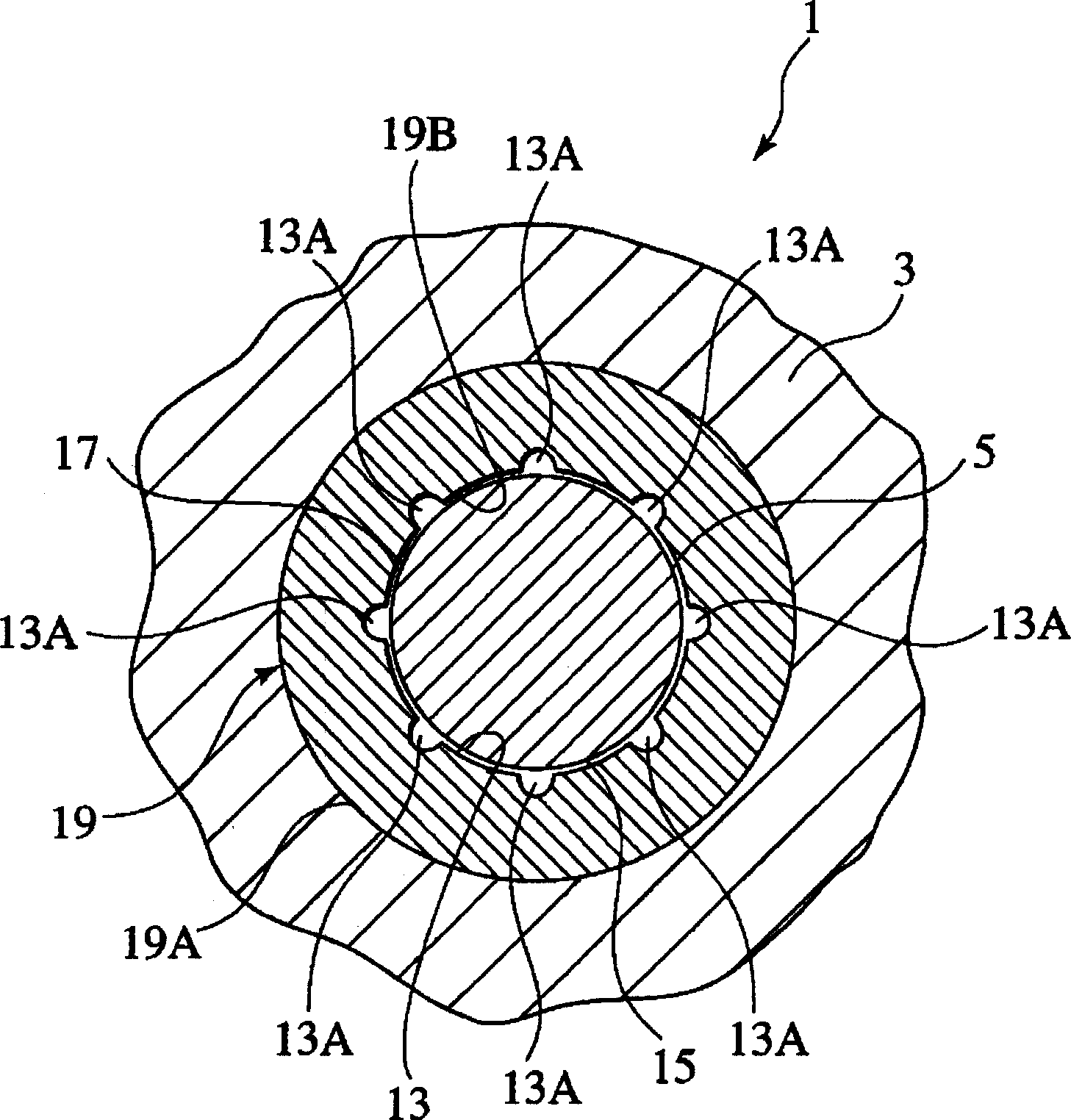 Rotating member, housing, bearing, gearbox, rotating machine, shaft structure, and surface treatment method