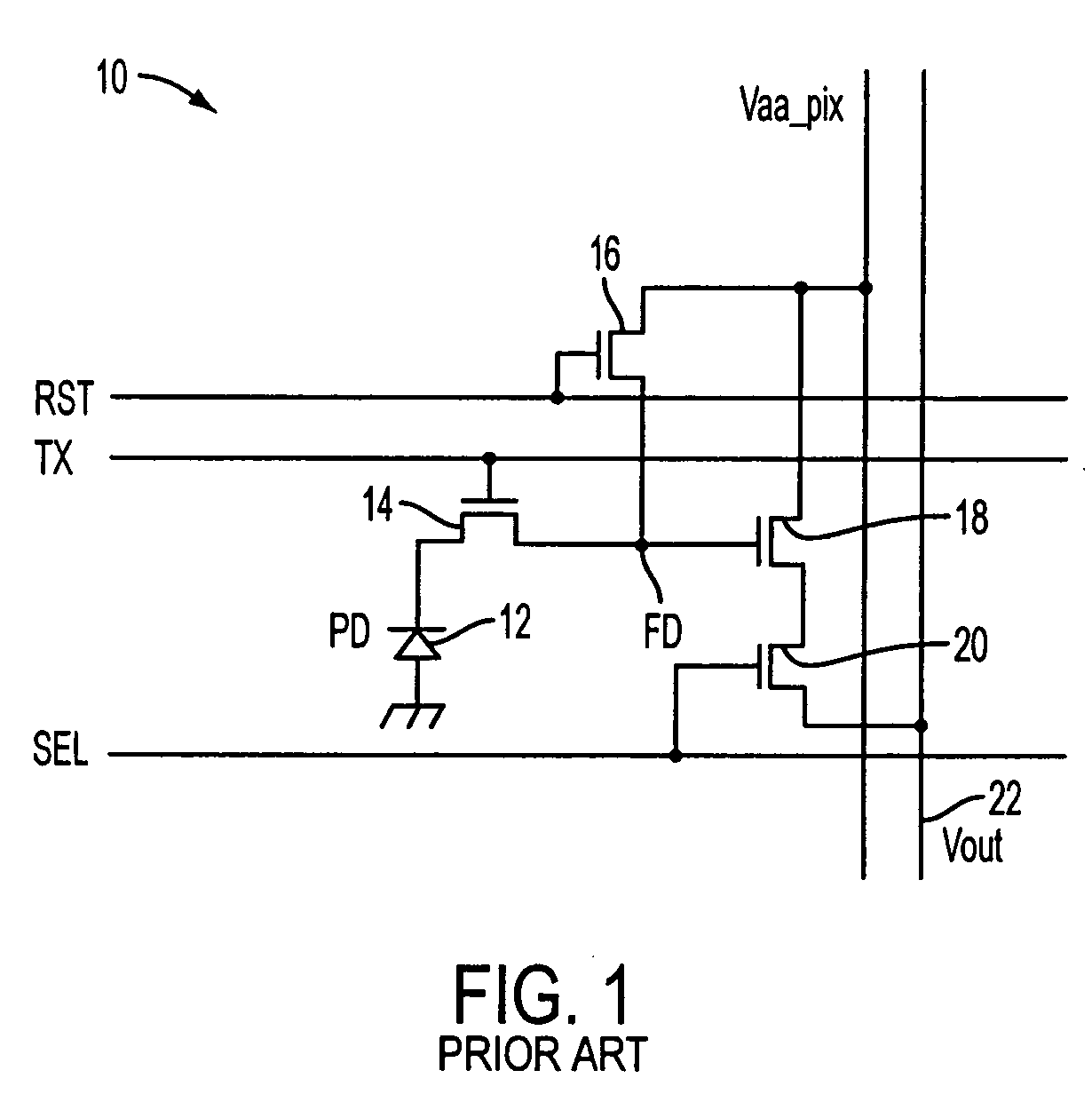 Dual conversion gain pixel using Schottky and ohmic contacts to the floating diffusion region and methods of fabrication and operation