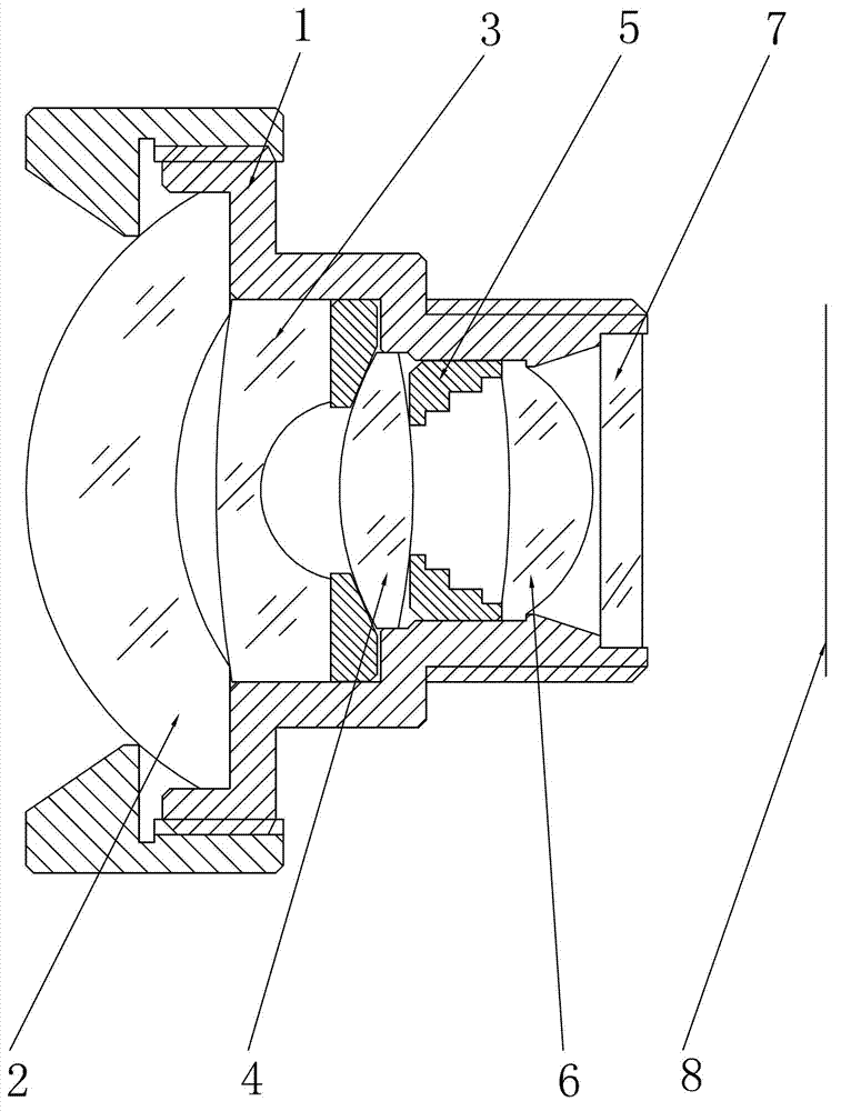 Vehicle-mounted optical lens for monitoring