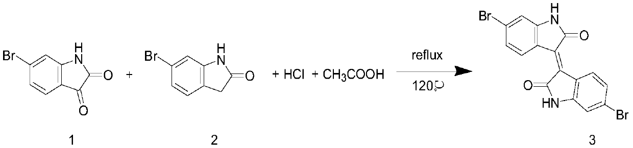 A kind of acceptor material of organic solar cell and preparation method thereof