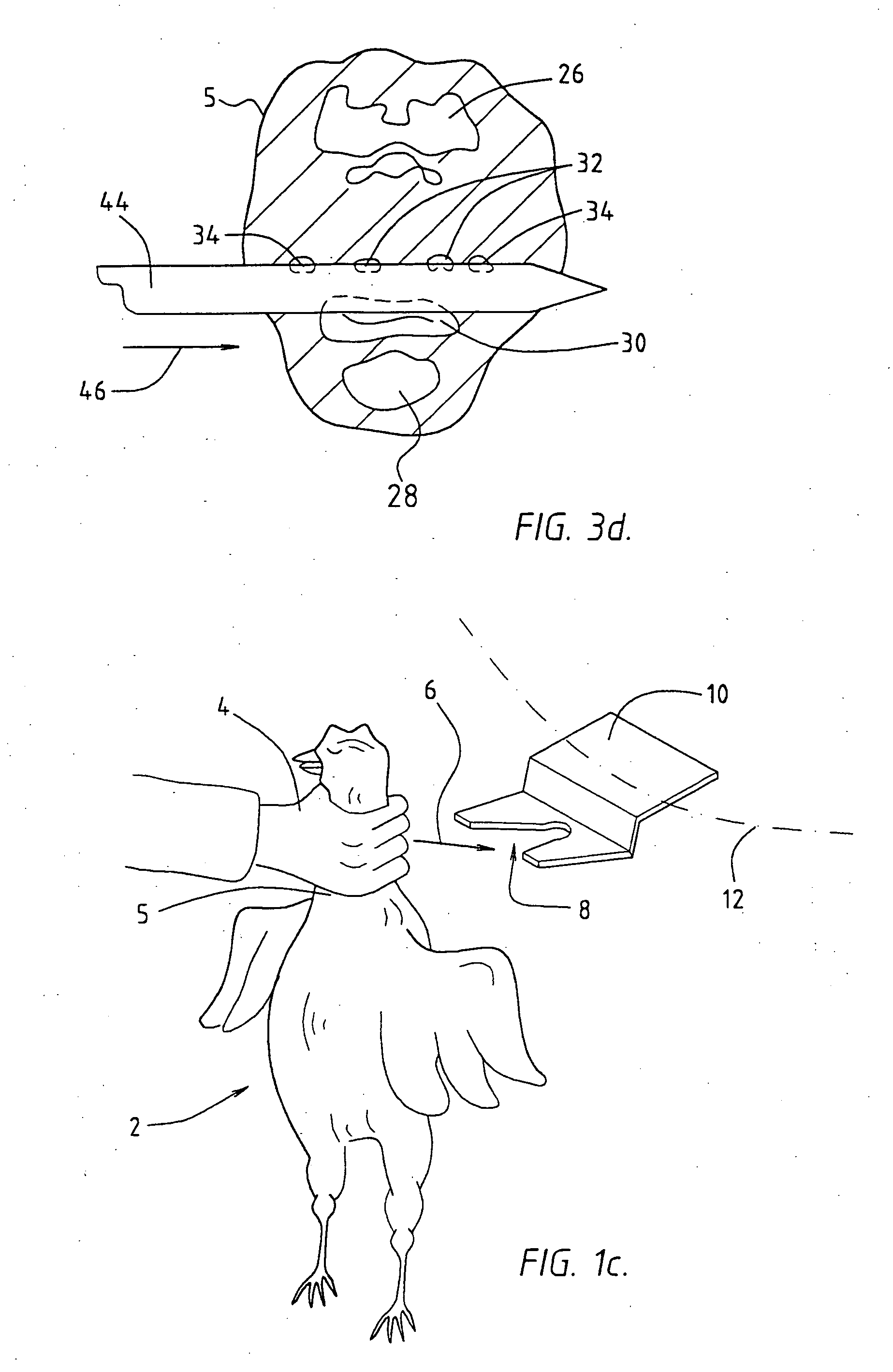 Method and device for processing a slaughter animal
