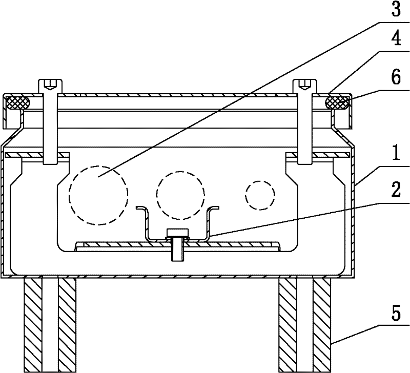 Electrical box for mortar cylinder