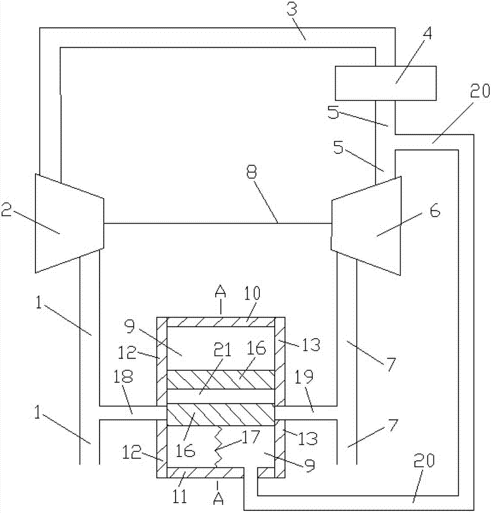 Mechanical device utilizing tensile force of elastic part