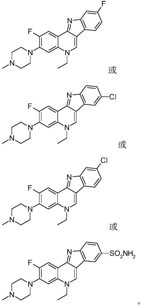 Isorcryptolepine analogue prepared by taking pefloxacin as raw material as well as preparation method and application thereof