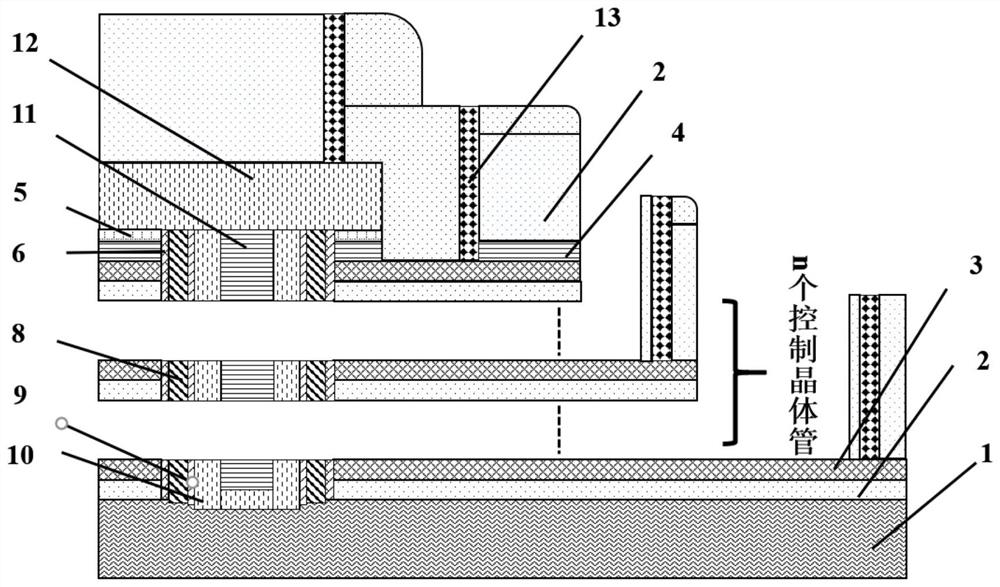 A kind of three-dimensional structure nand ferroelectric storage unit and its preparation method