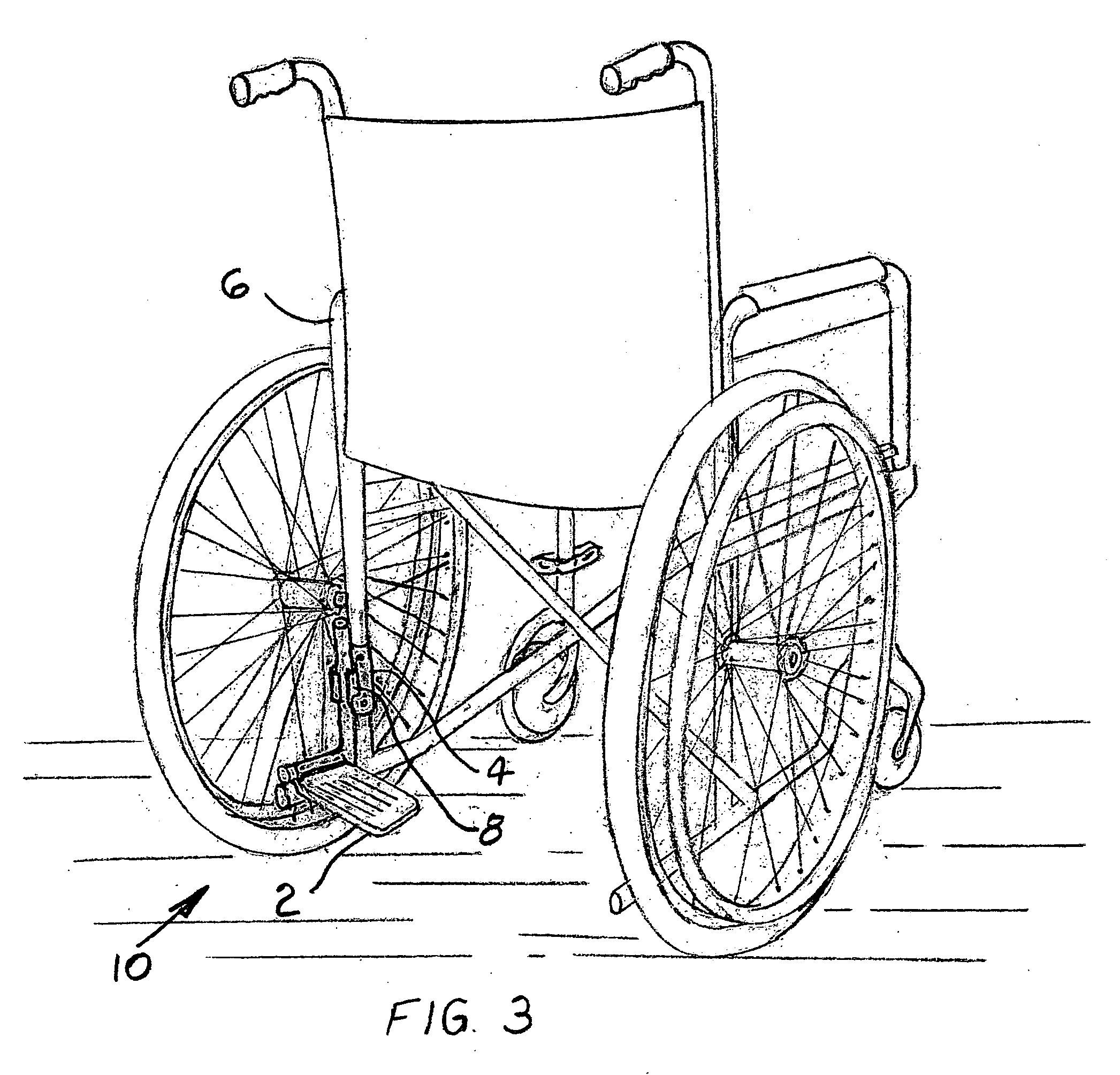 Foot rest holder for wheelchairs