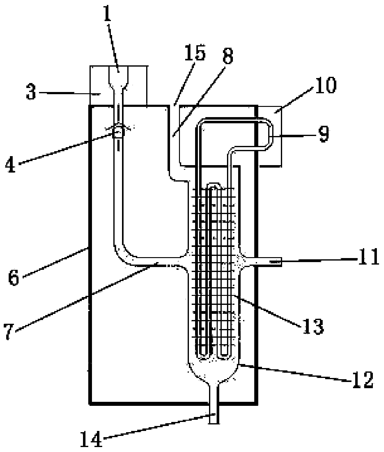 Heat pipe cooling condenser type smoke eliminator of atomized electronic cigarette