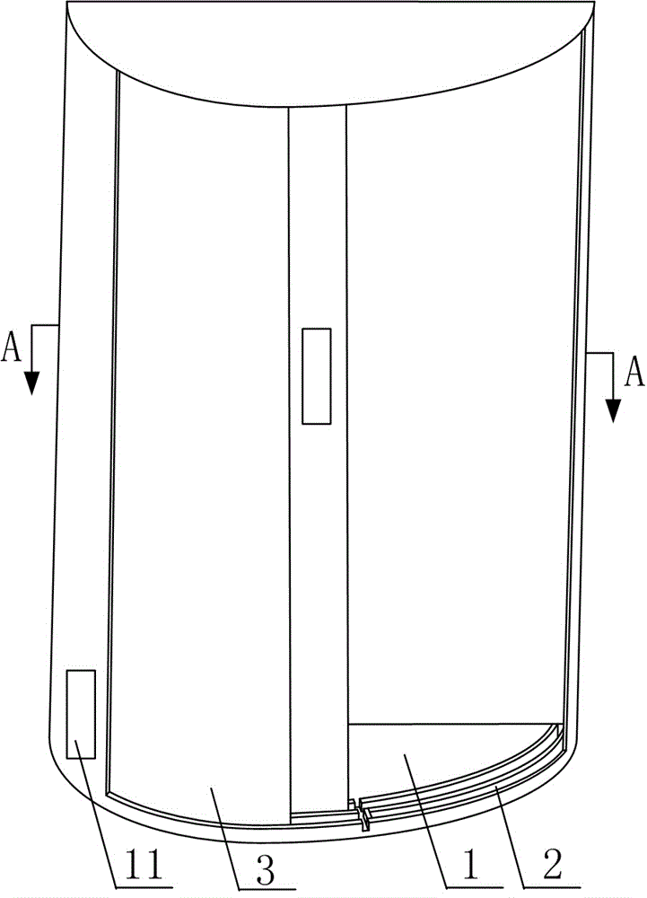 An electric control device for a sliding door with a port