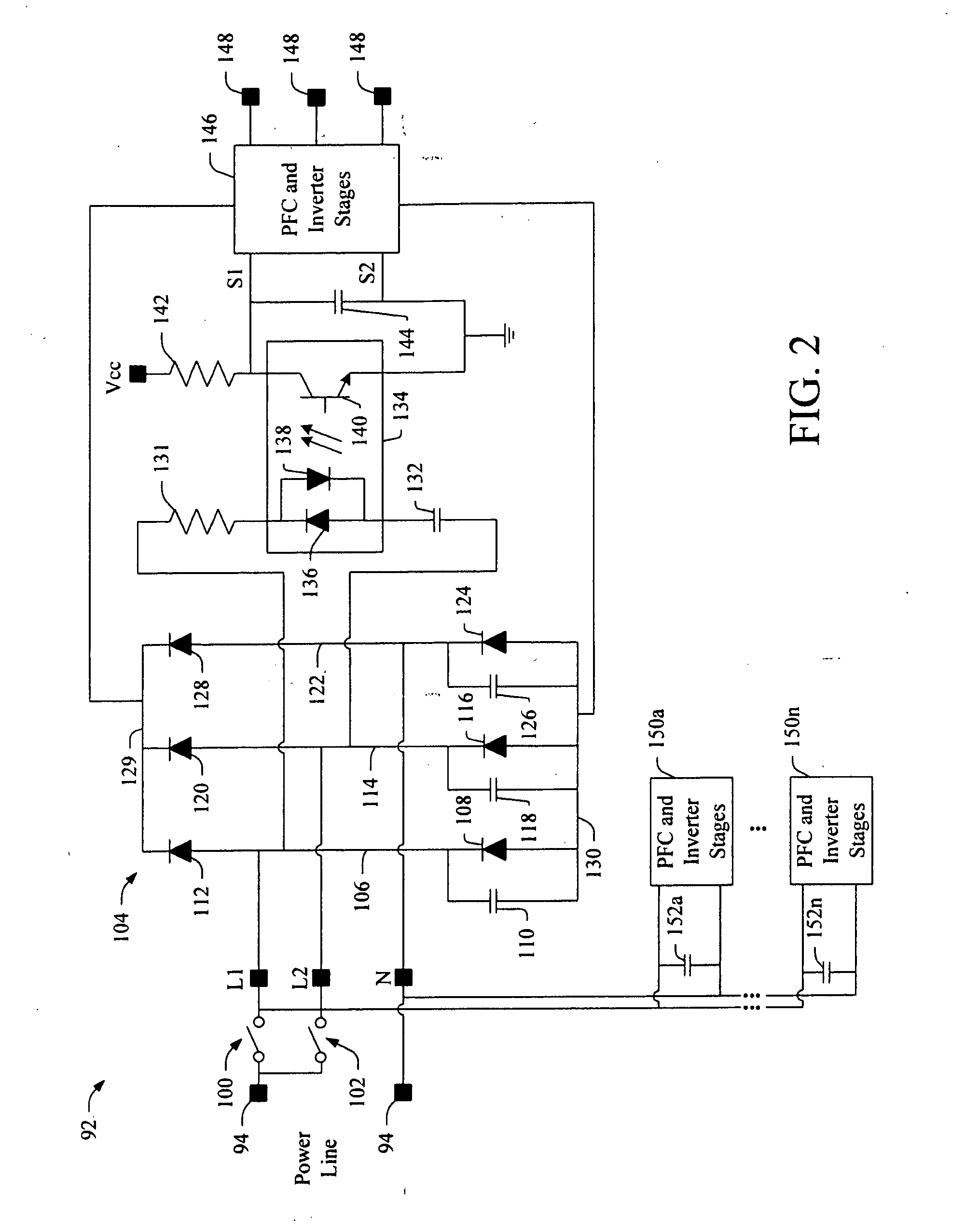 Dimming interface for power line