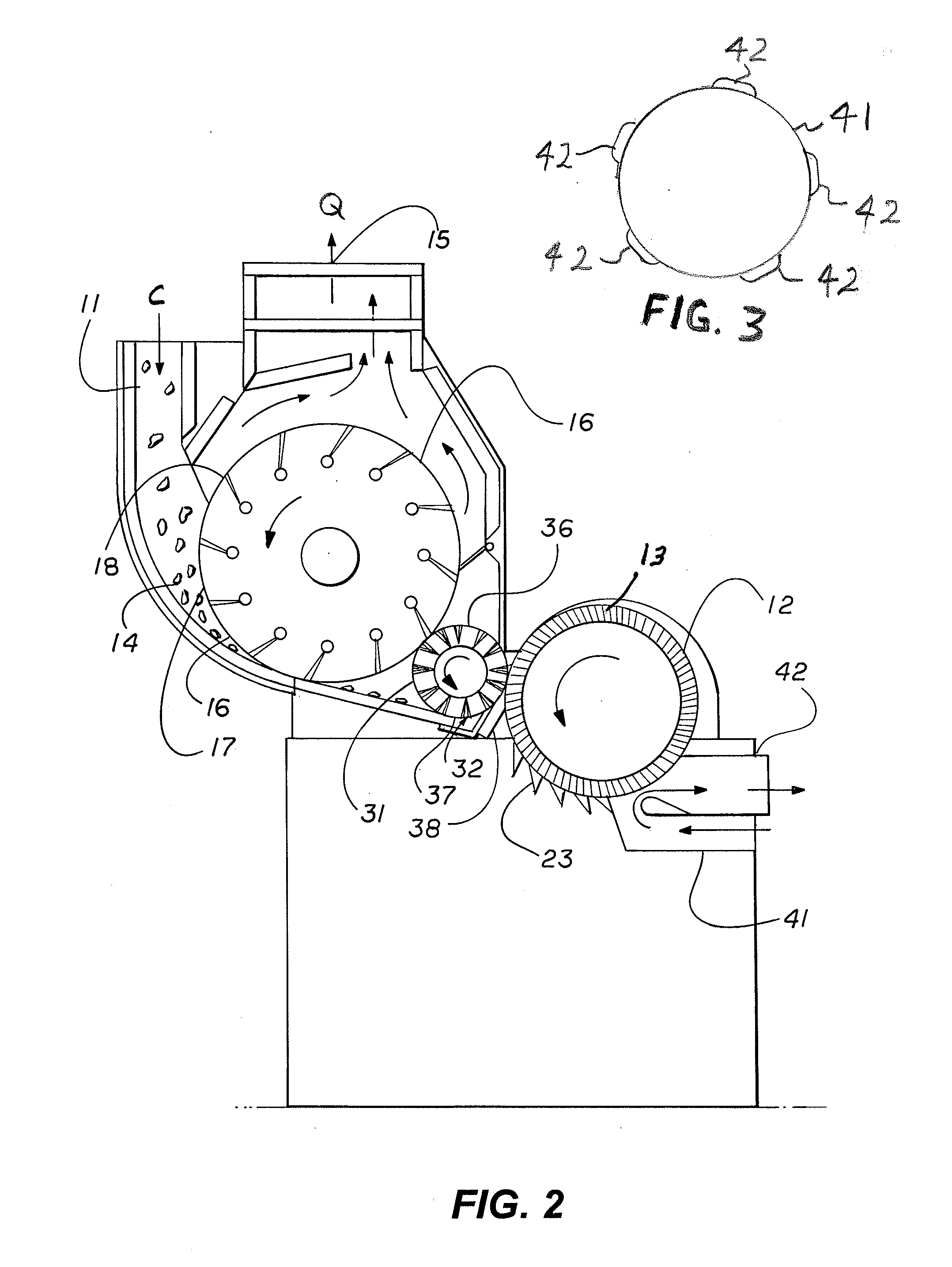 Method and Apparatus for Separating Foreign Matter from Fibrous Material