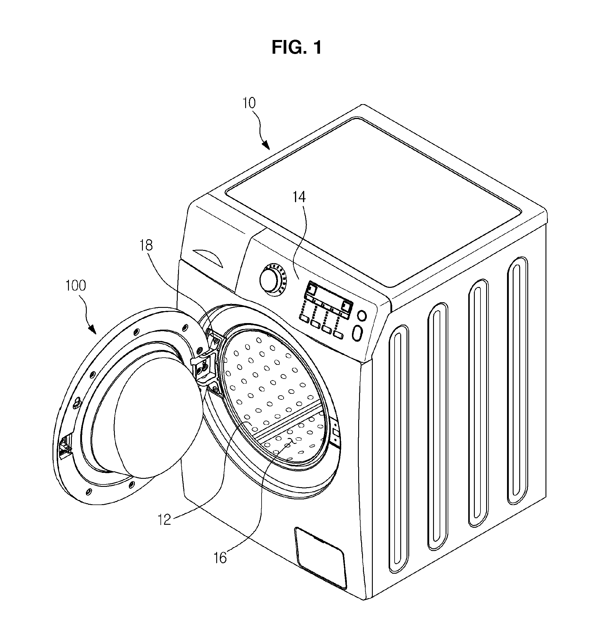Door and clothes treating apparatus having the same