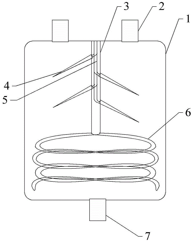 Stirring device for polyurethane foam machine