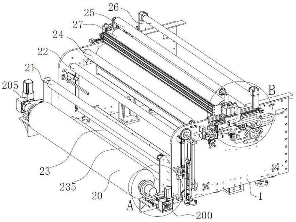 A scanning digital textile printing machine