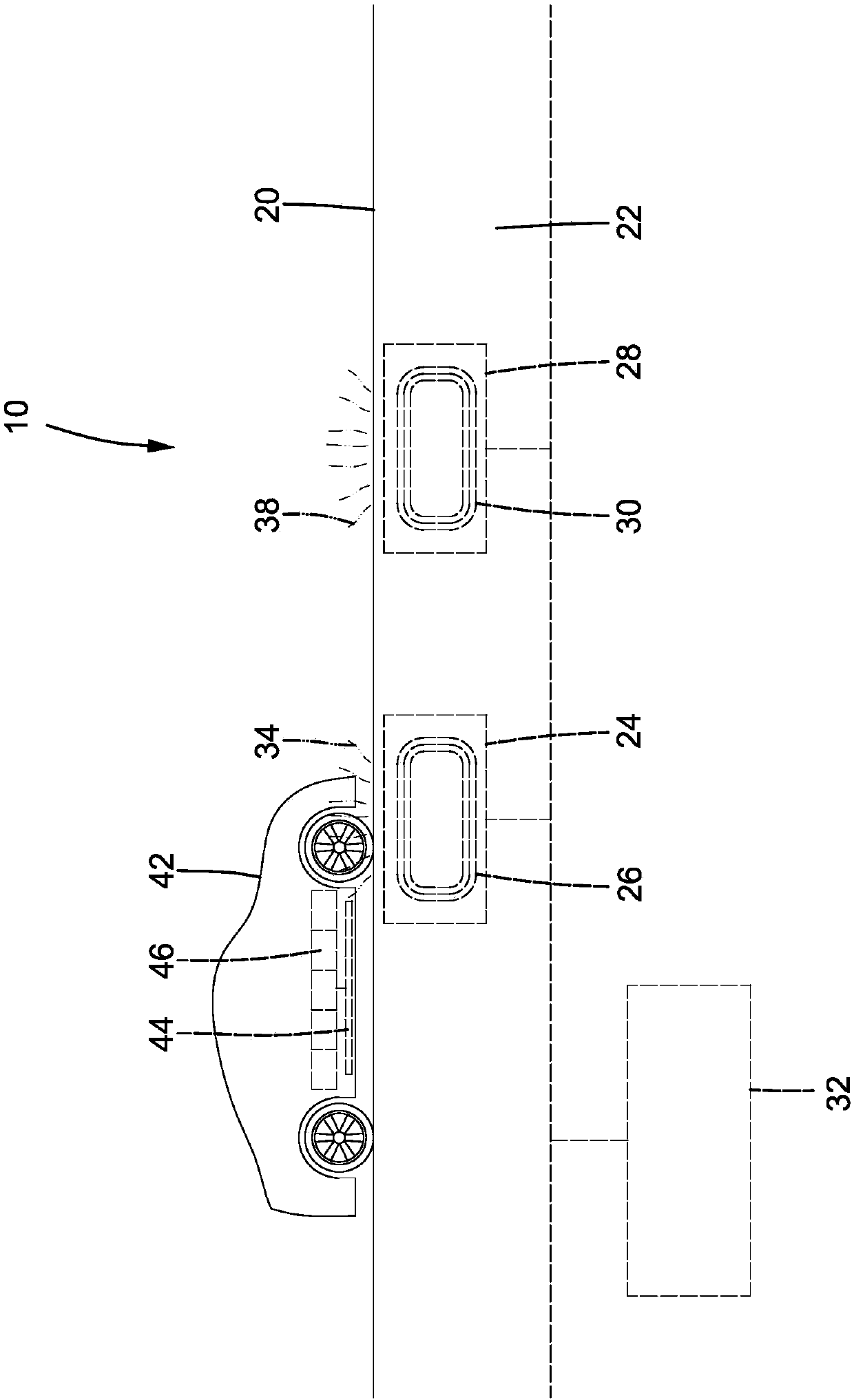 Method for dynamically and continuously wirelessly charging built-in and externally-connected vehicle and motor