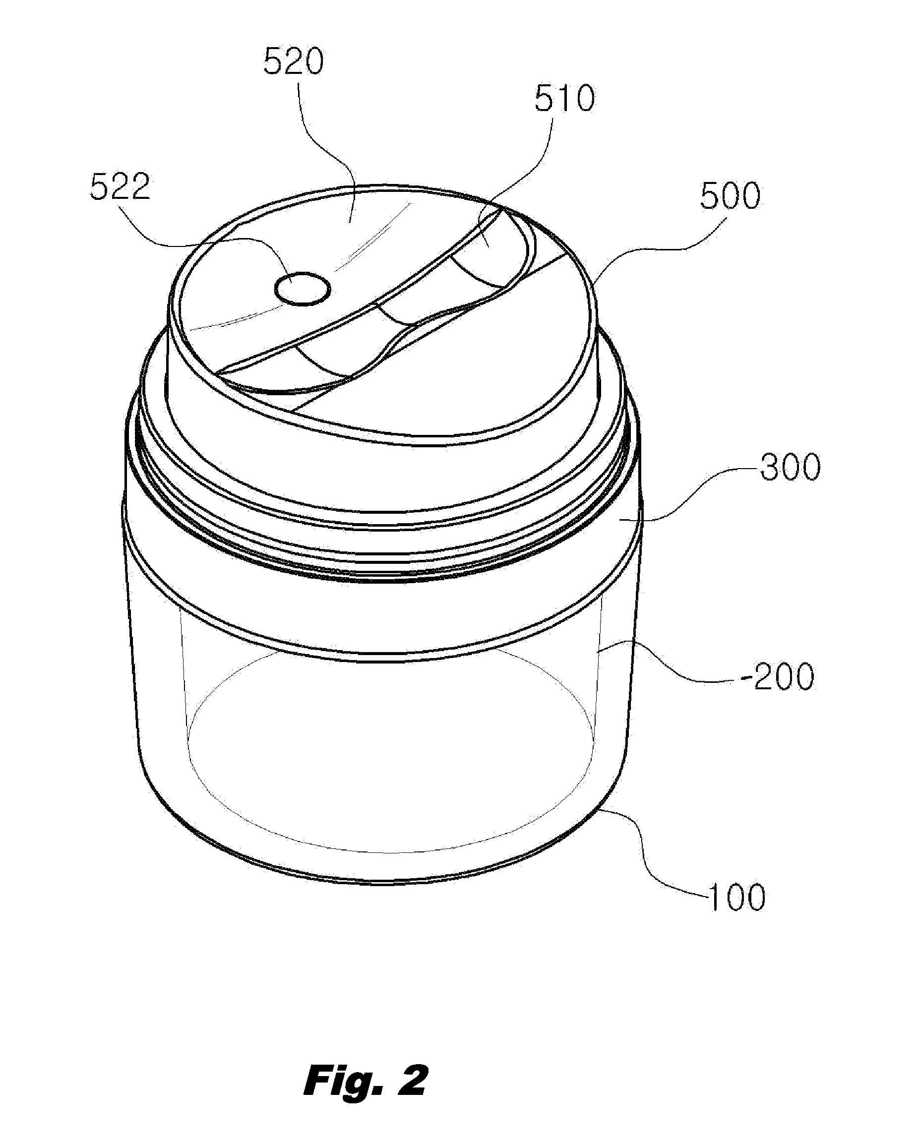 Container Provided with a Vacuum Pump for Cream-Type Cosmetics