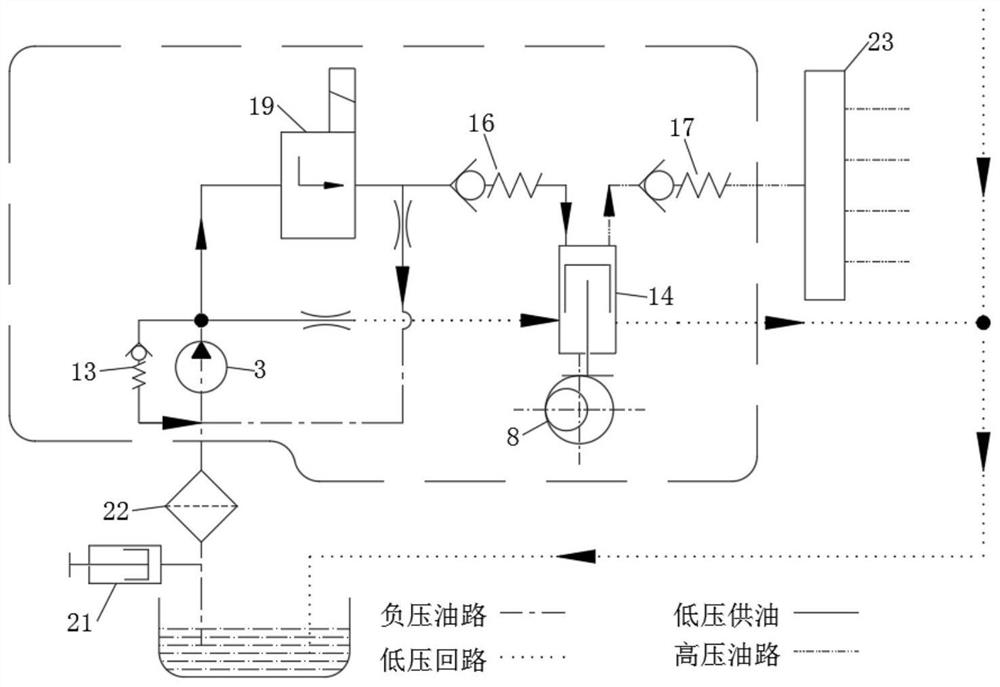 High-pressure in-line plunger pump and high-pressure common-rail fuel injection system