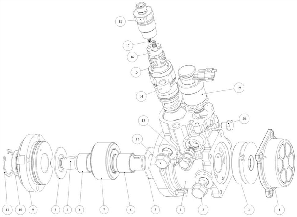 High-pressure in-line plunger pump and high-pressure common-rail fuel injection system