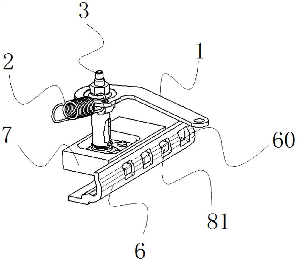 Sliding rail locking and unlocking device for automobile seat