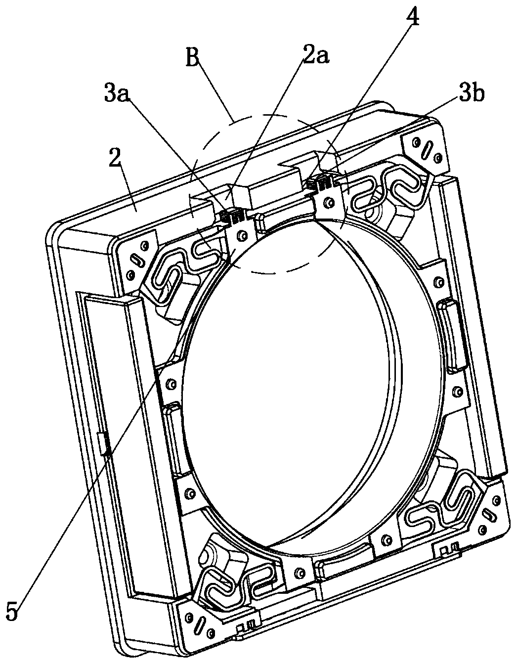 Spring welding structure of motor, winding structure and lens driving motor