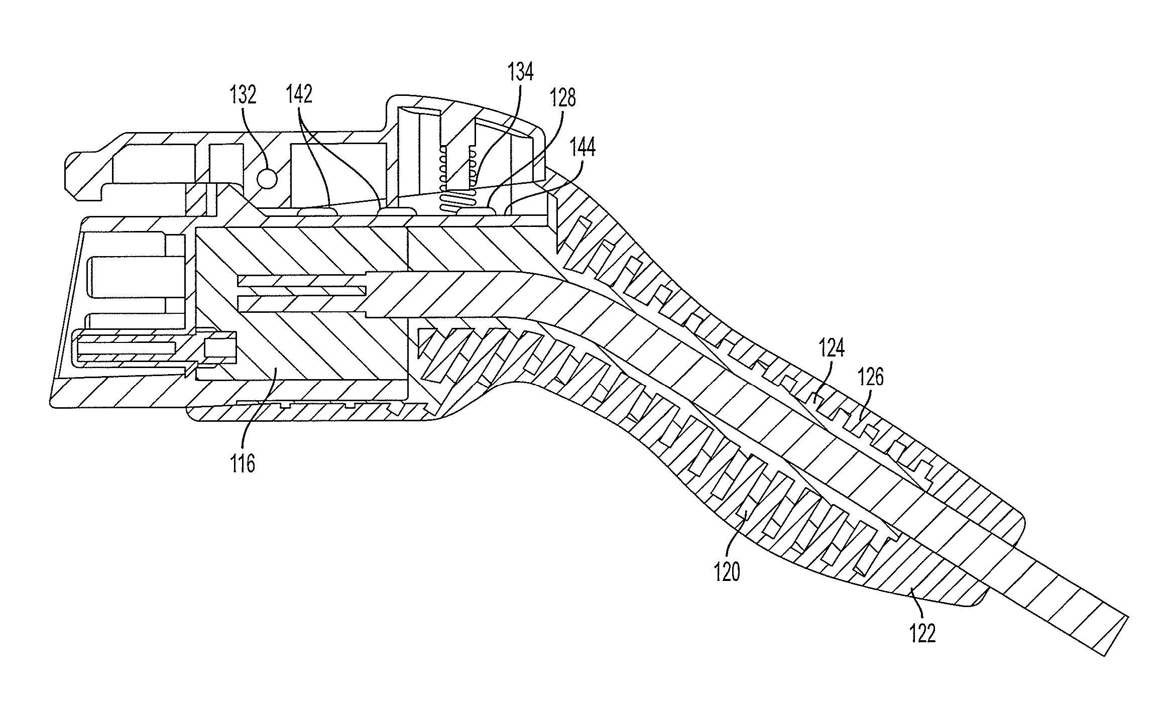 Laminous multi-polymeric high amperage over-molded connector assembly for plug-in hybrid electric vehicle charging