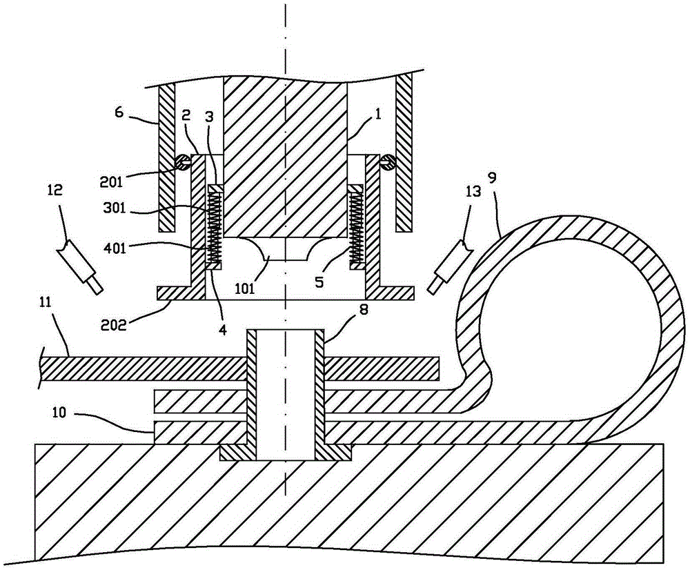 Press-fitting device of automobile pipe support