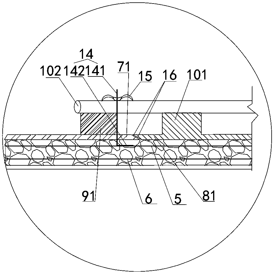 Large-span arch bridge empty case cast-in-situ arch ring template system and construction method thereof