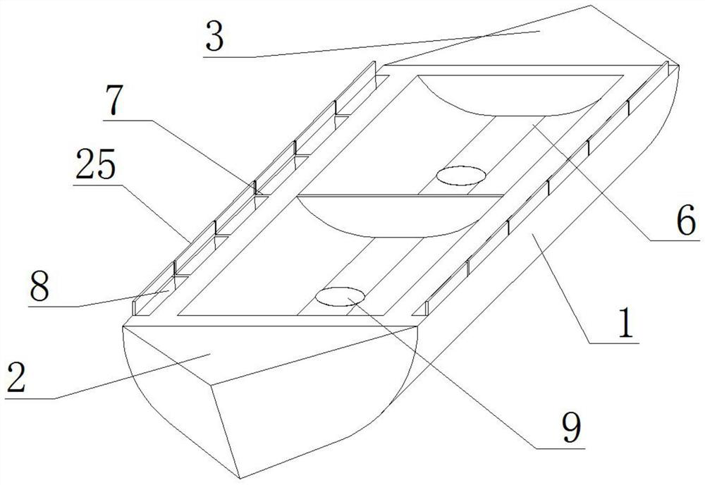 An automated ship for transporting rocks and filling the sea