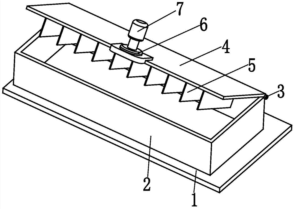 Slicing device for baking equipment