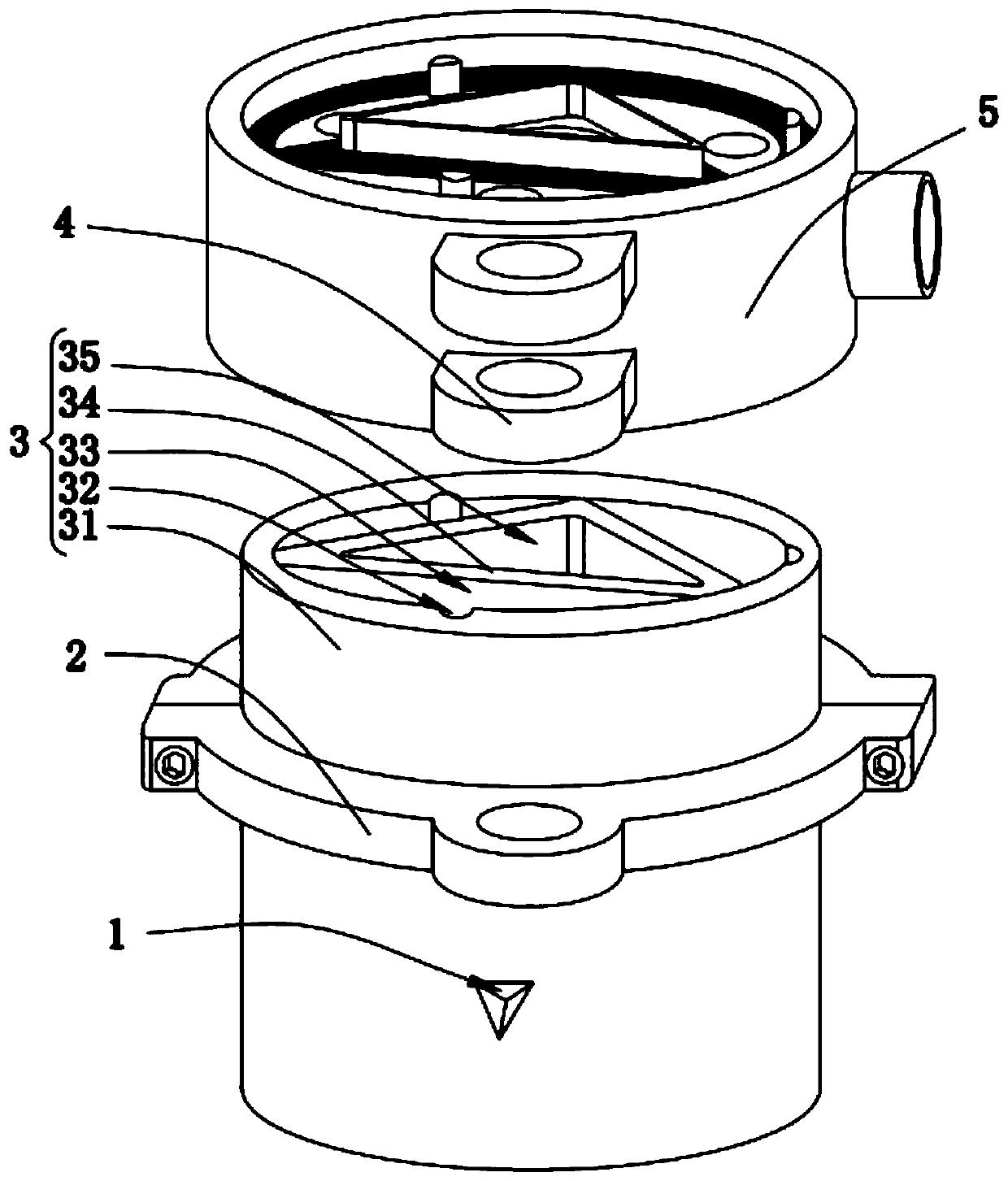 A combustible ice extraction column