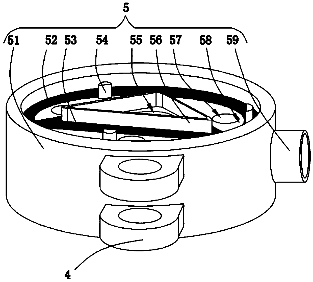 A combustible ice extraction column