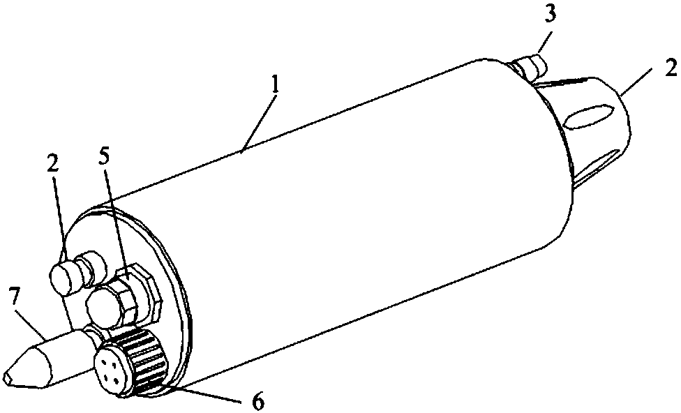 Umbilical cable photoelectric separator of underwater vehicle