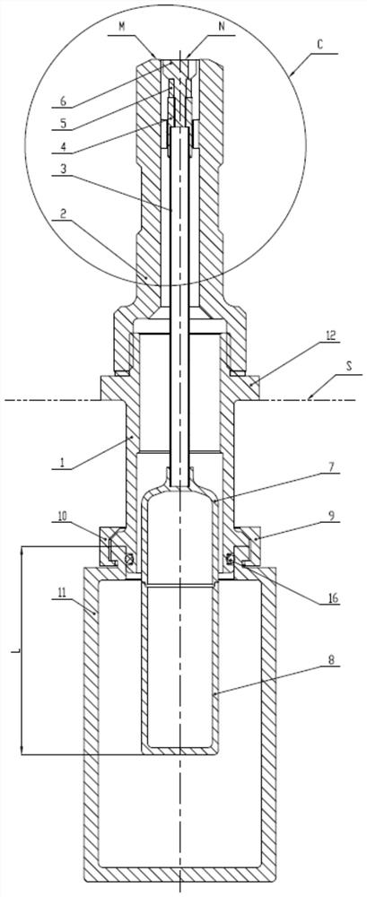 A device for detecting the filtering effect of an engine filter element and its application method