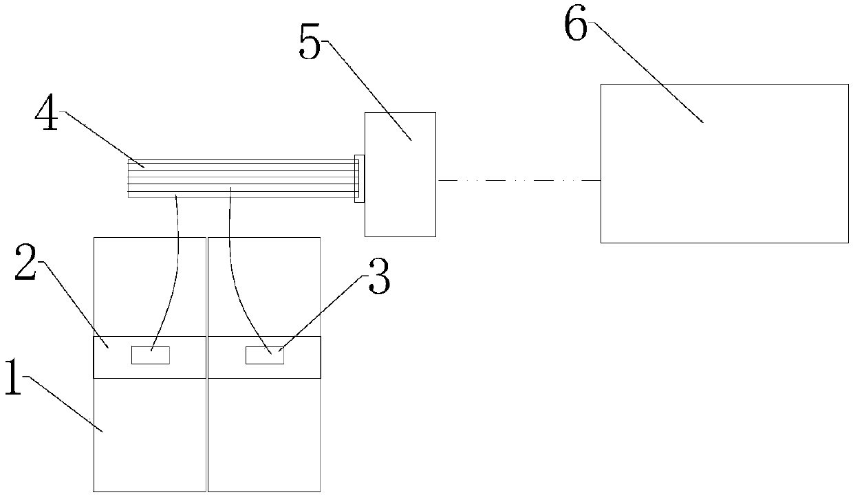 Temperature acquisition device of battery management system of micro electric passenger vehicle