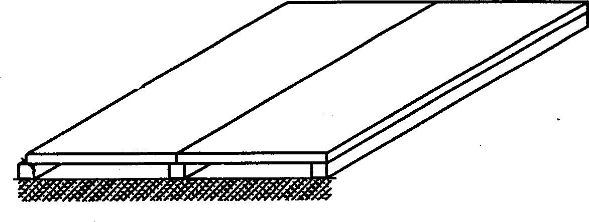 Link pin type movable floor boards