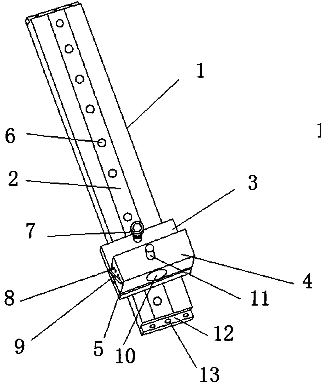 Push rod buckle for baby carriage