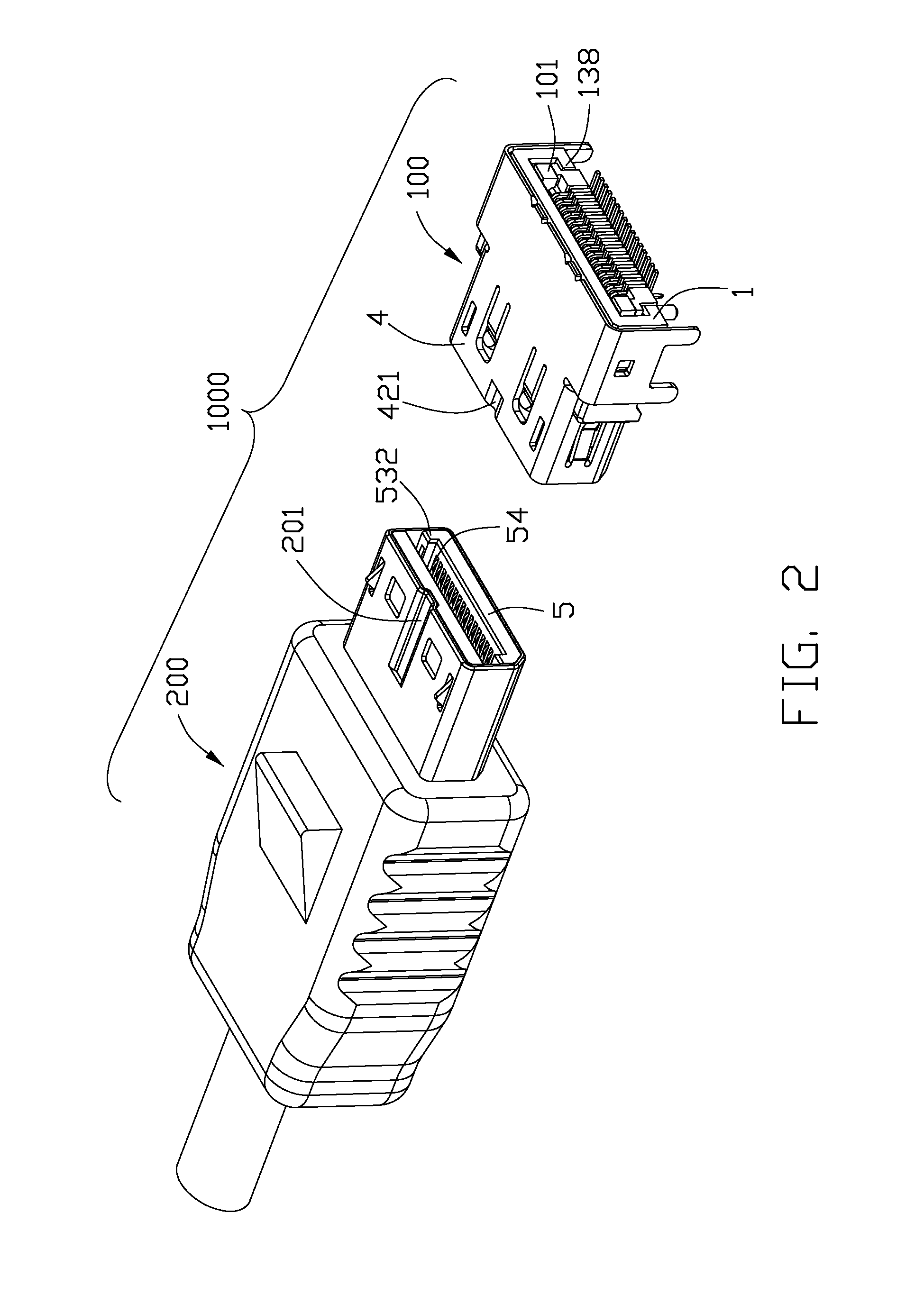Electrical connector with improved mating member having anti-mismating portion for preventing incorrect insertion