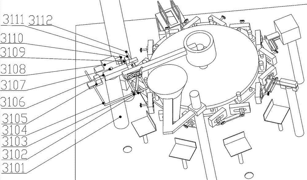 Bag opening device of automatic vermicelli packaging machine