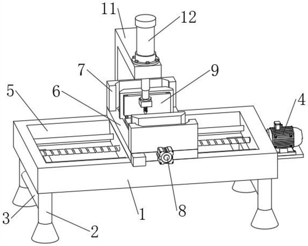 Automatic bidirectional clamping drilling machine