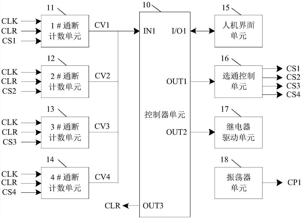 Relay service life detection device