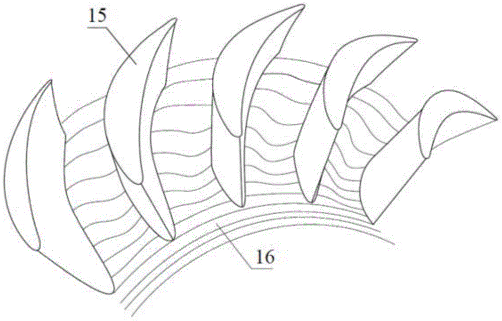 High-low pressure turbine transition section layout structure and design method thereof