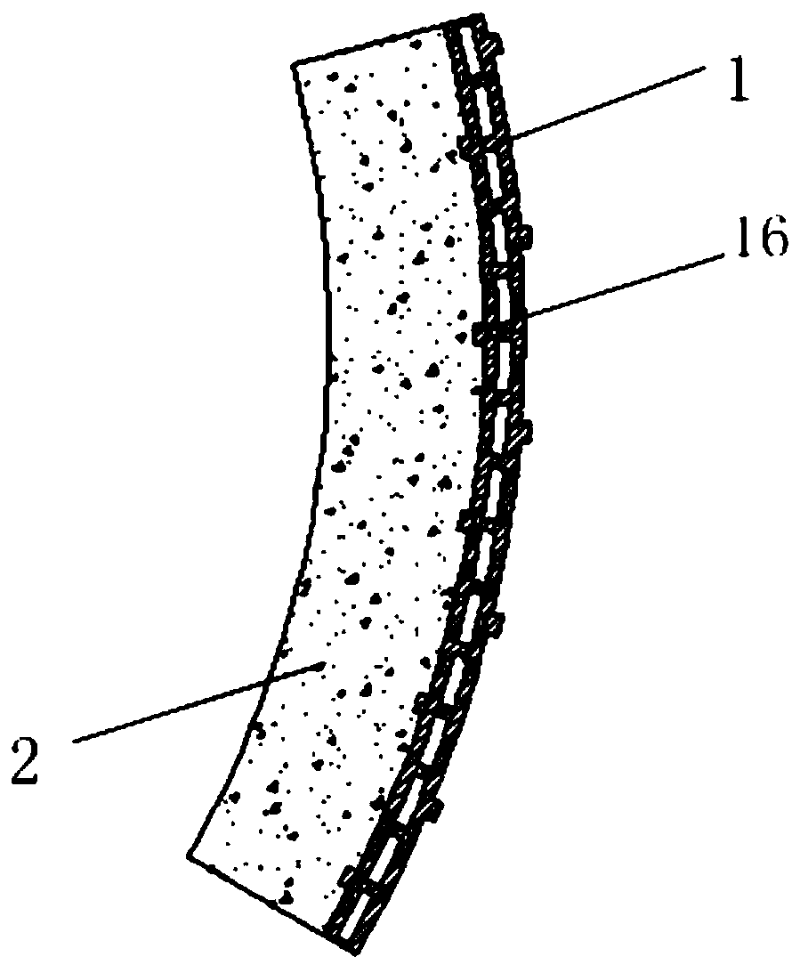 Vibration reduction rubber-spring coupling structure of subway tunnel and design method thereof