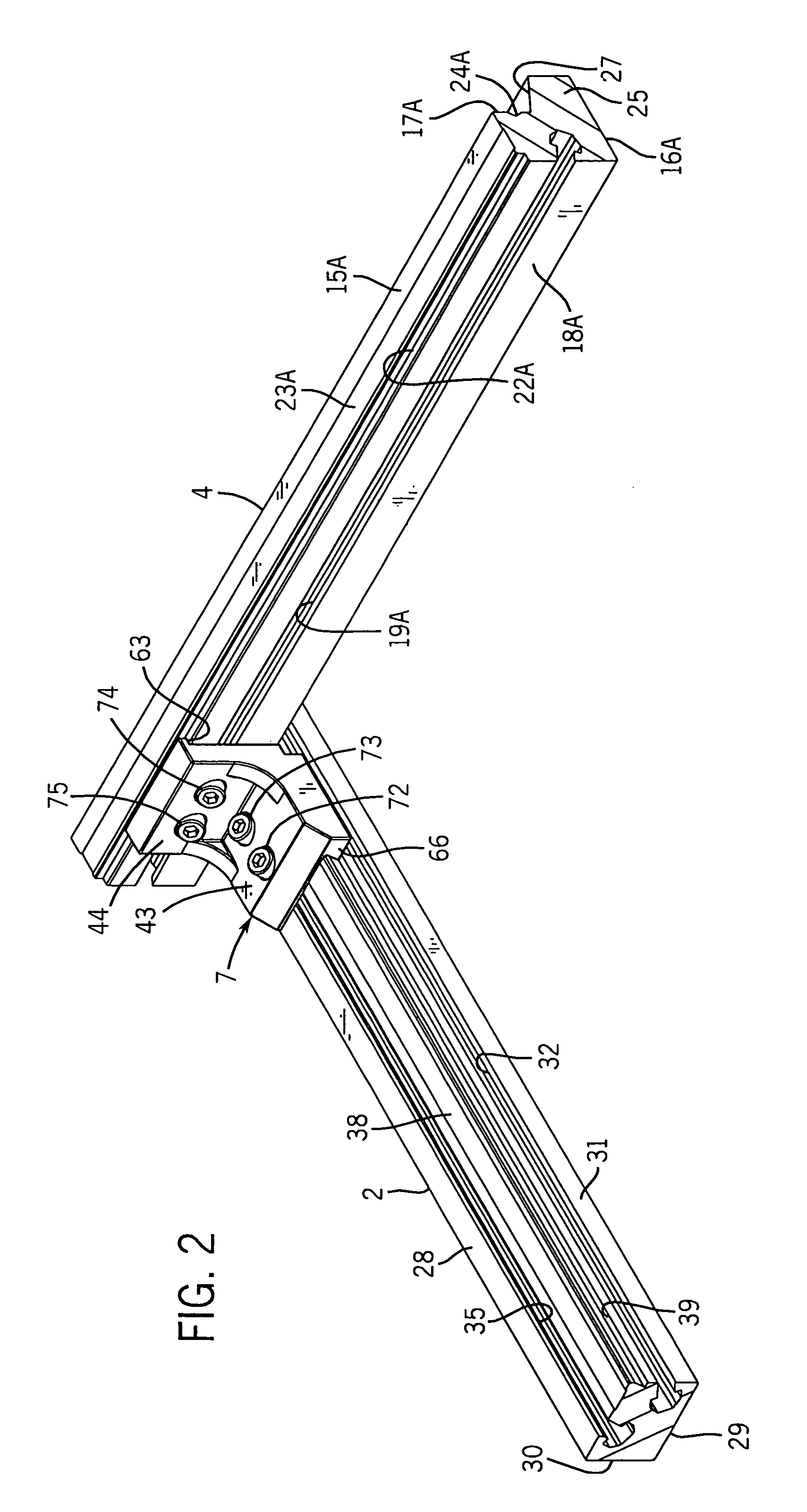 Locator bracket for the lower frame assembly of a blanking tool