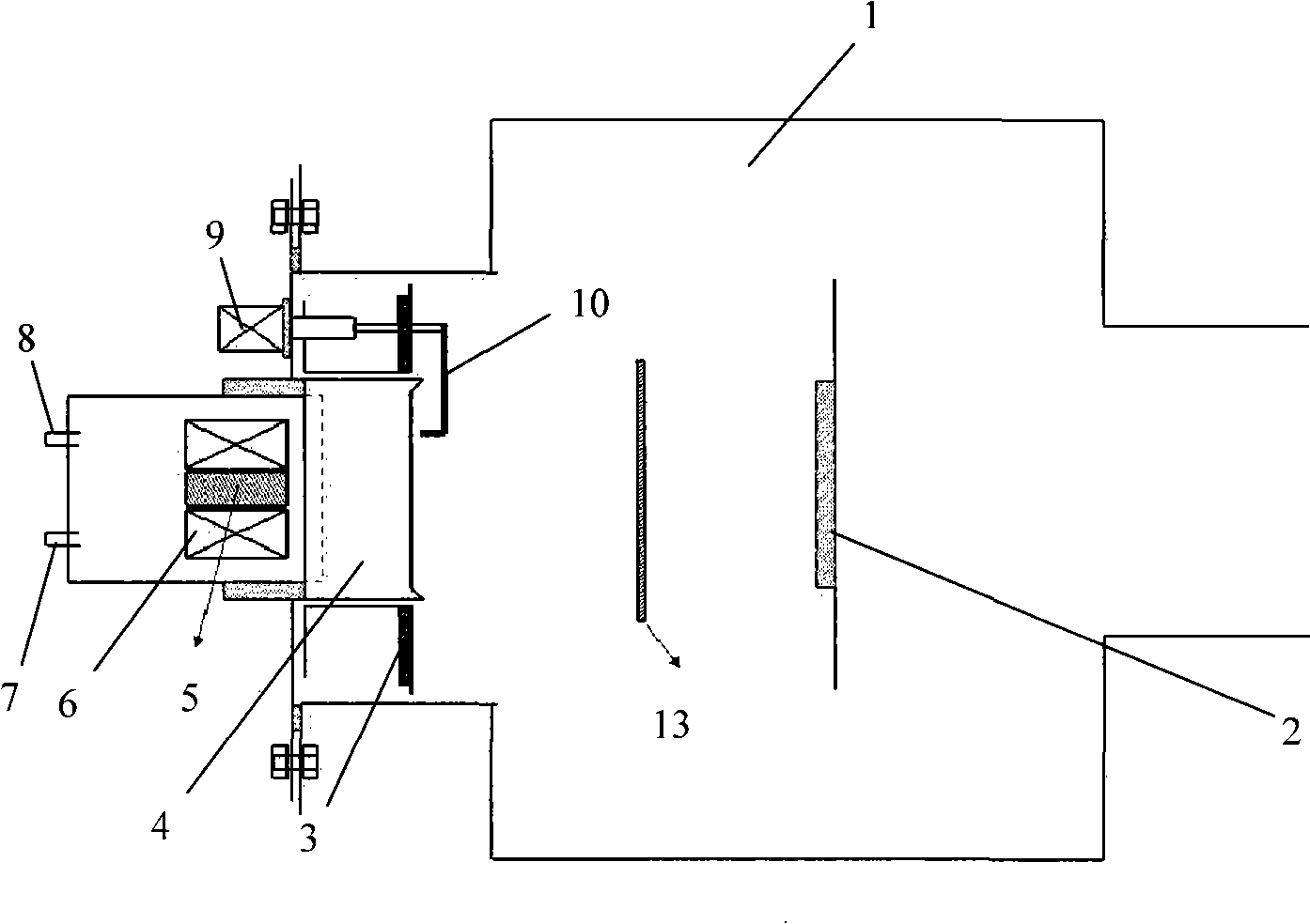 Apparatus for improving electrical arc ion plating deposition film quality
