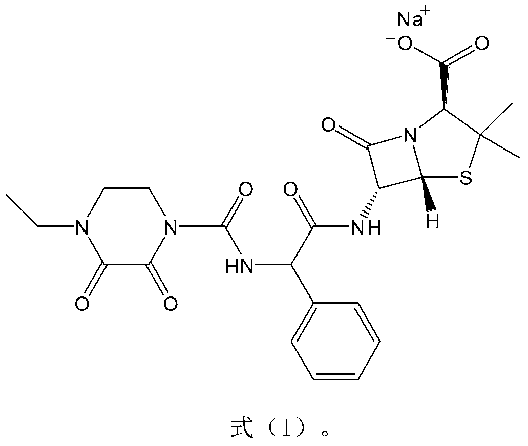 Piperacillin sodium-tazobactam sodium medicine composition and preparation method thereof
