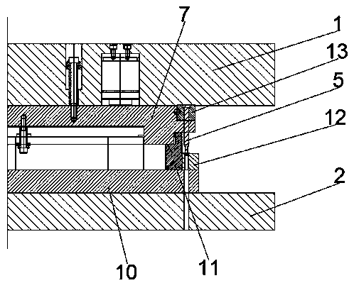 Table pressing punching mechanism