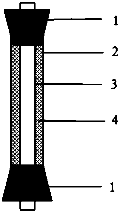 Tubular bacterial nanocellulose material and preparation method and application thereof