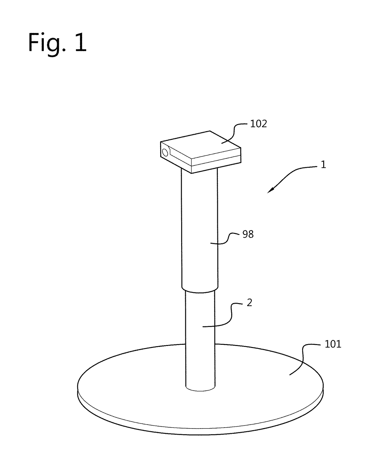Height adjustable stand and a table comprising the same