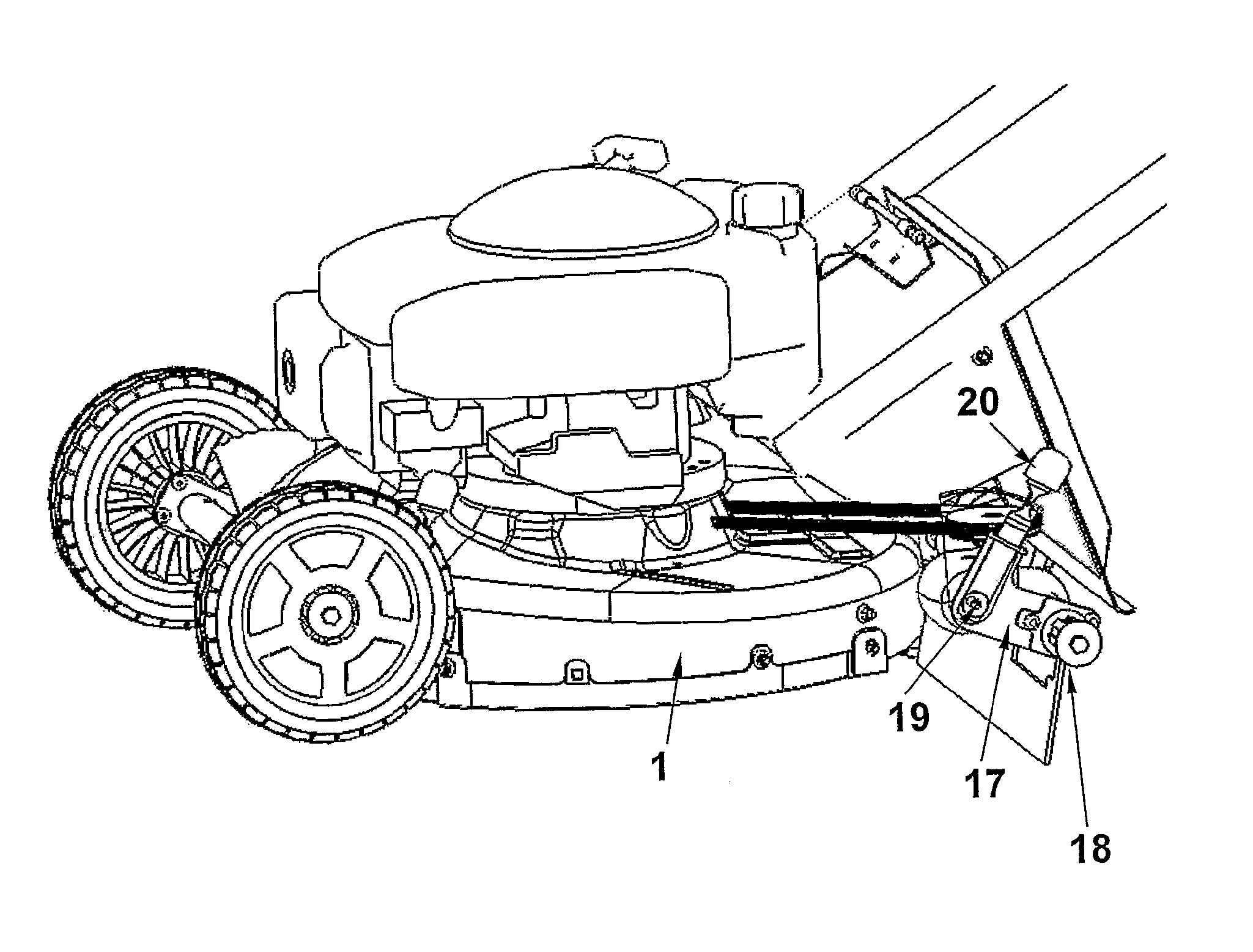 Power Transmission for a Lawn Mower and a Lawn Mower Provided with Such a Transmission